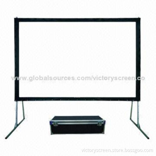 150-inch 16:9 Front Fast Foldable Projection Screen with Flight Case, Good Quality, Cheap Price